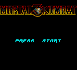 Mortal Kombat 3 Title Screen